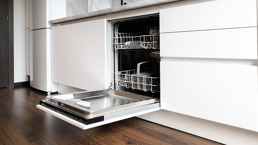 Кухня прямая Hi-Tech — Фортуна белый